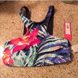 🌺FLASH SALE🌞High Neck Tropical Bikini Top